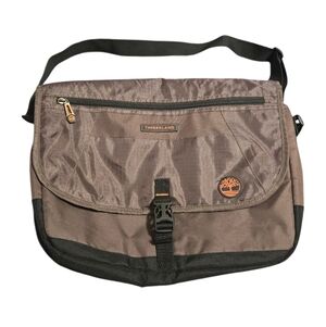 Timberland Brown and Black Messenger Bag
